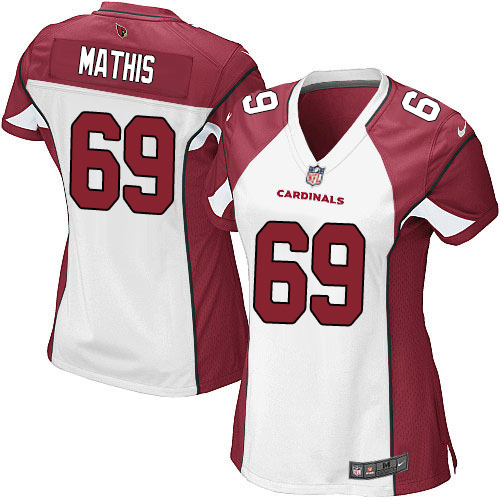 Women's Elite Evan Mathis Nike Jersey White Road - #69 NFL Arizona Cardinals